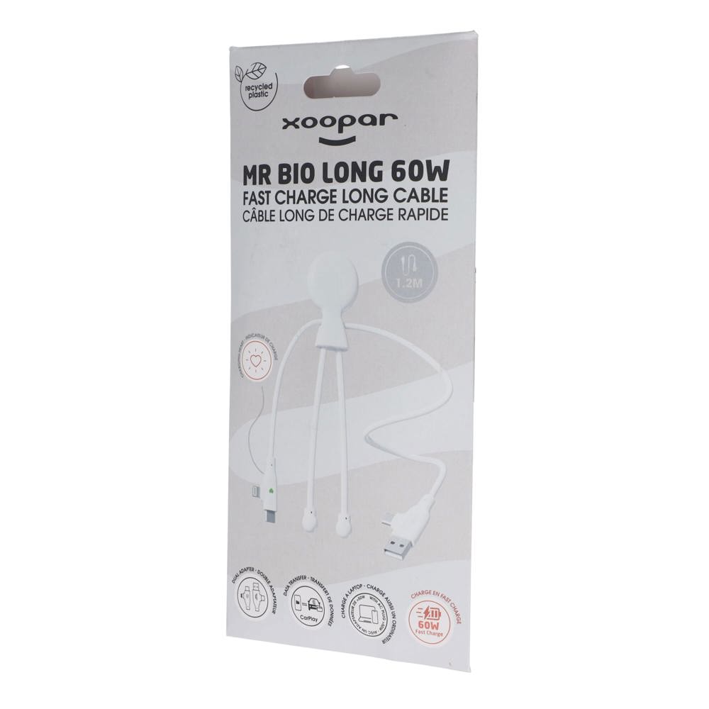 Xoopar Mr. Bio Long 60 W PD Multi Oplaadkabel 1.2 Meter