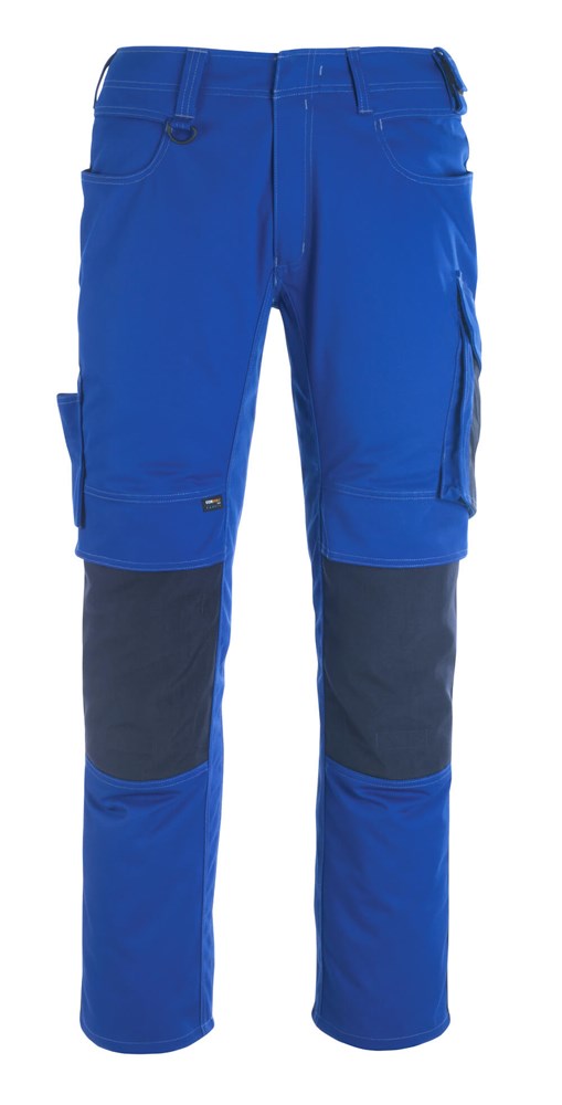 Broek met kniezakken - korenblauw/donkermarine