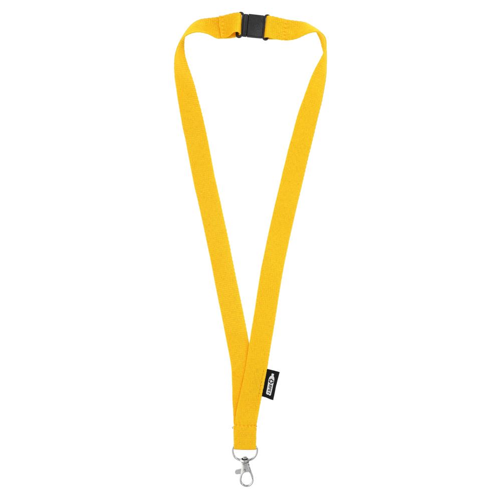 R-PET-lanyard - Geel