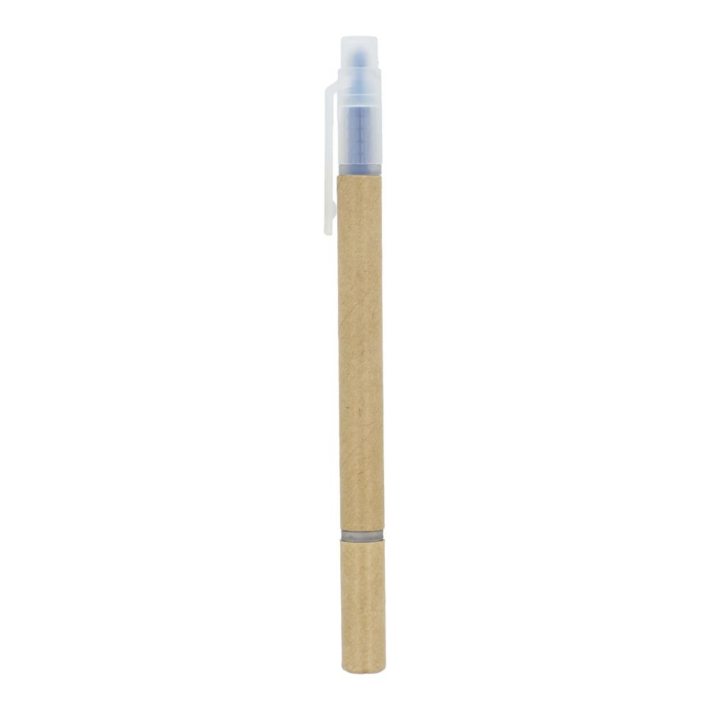 Papieren tekstmarker balpen