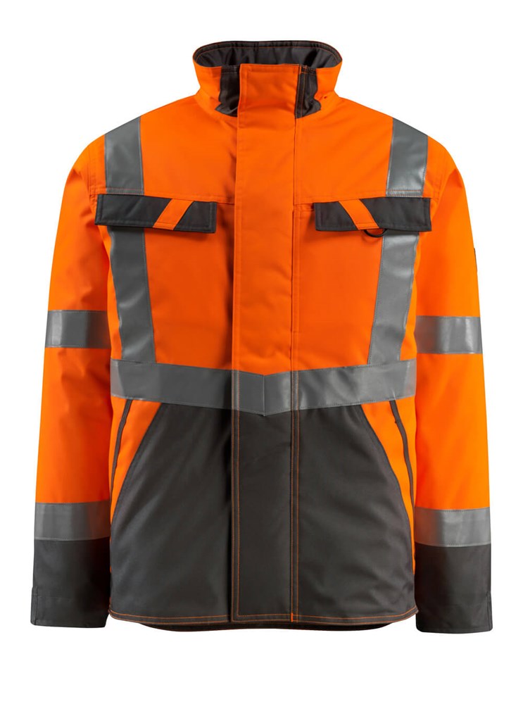 Winterjas - hi-vis oranje/donkerantraciet