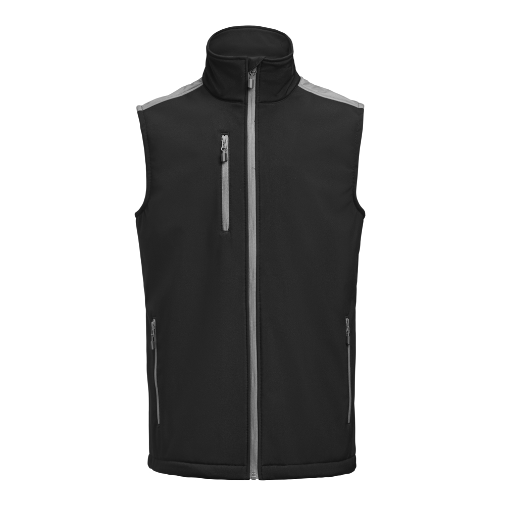 Prime Softshell  Bodywarmer Heren - Zwart/Staalgrijs
