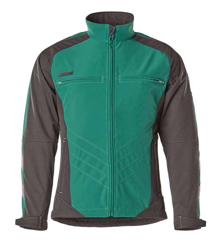 Softshell jas - groen/zwart