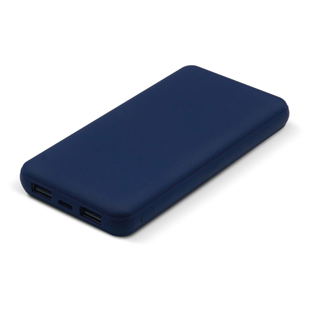 Elite Rubberized Powerbank 8000mAh - Donkerblauw