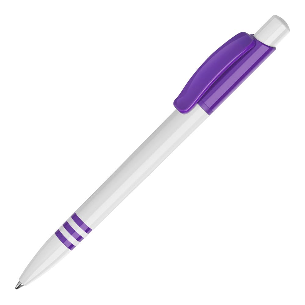 Balpen Tropic hardcolour - Wit / Paars