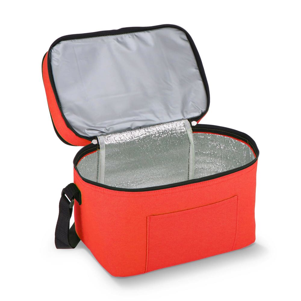 R-PET 600D koeltas met dubbele compartimenten, 30 x 20 x 24 cm, 12L