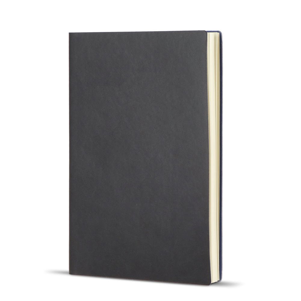 Notitieboek Yuzu softcover thermo A5 - Zwart / Blauw
