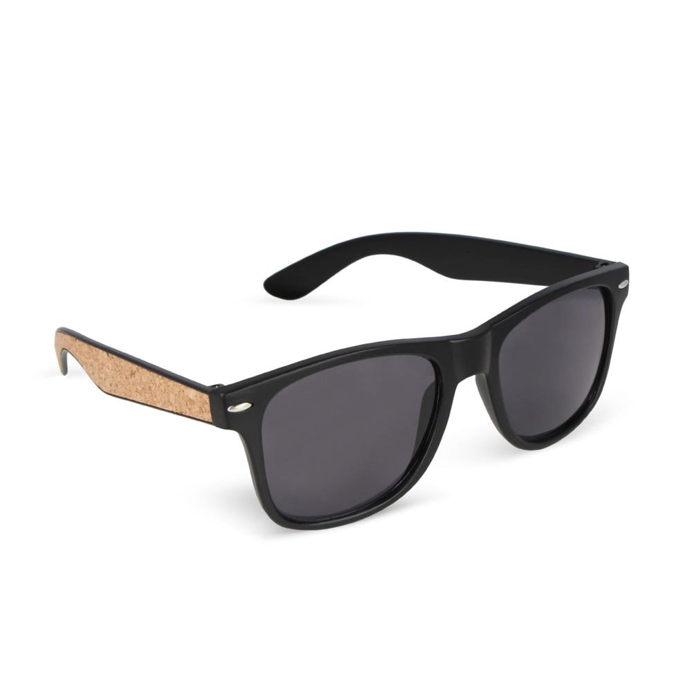 Justin RPC zonnebril met kurk inleg UV400 - Zwart