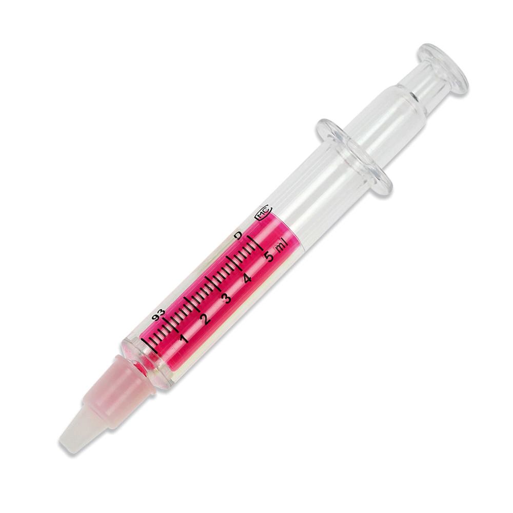 Markeerstift spuit - Transparant / Roze