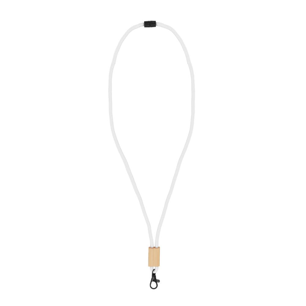 R-PET paracord lanyard - Wit