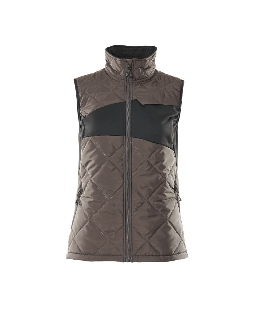 Thermobodywarmer - donkerantraciet/zwart
