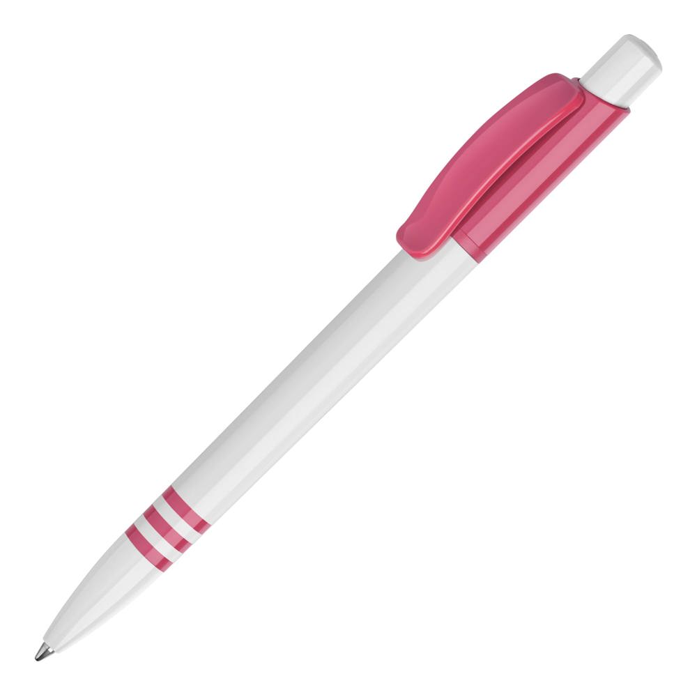 Balpen Tropic hardcolour - Wit / Roze