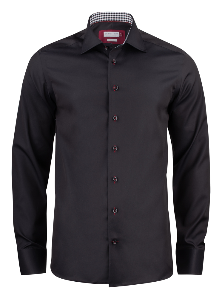 Red Bow 20  Hemd Slim Fit Heren - zwart/rood