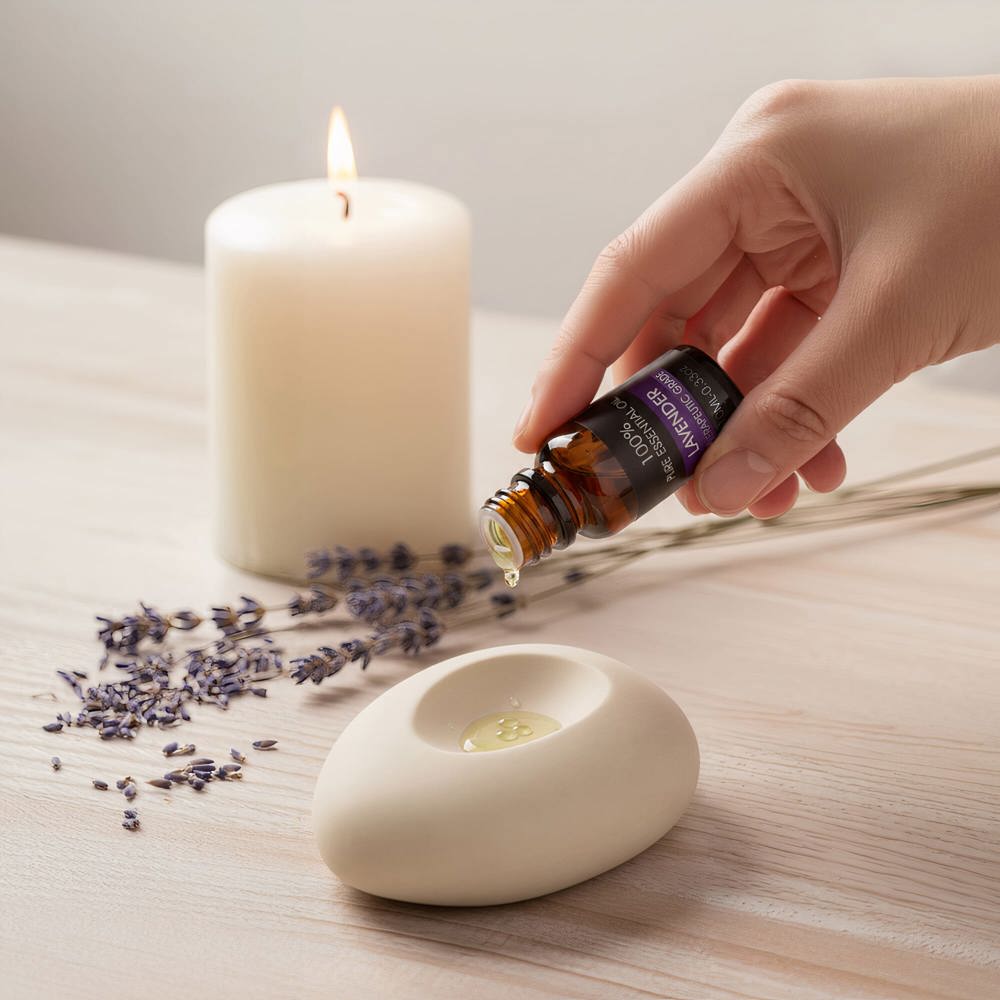 InsideOut Aroma Pebble Giftset met 6 flesjes essential oil 