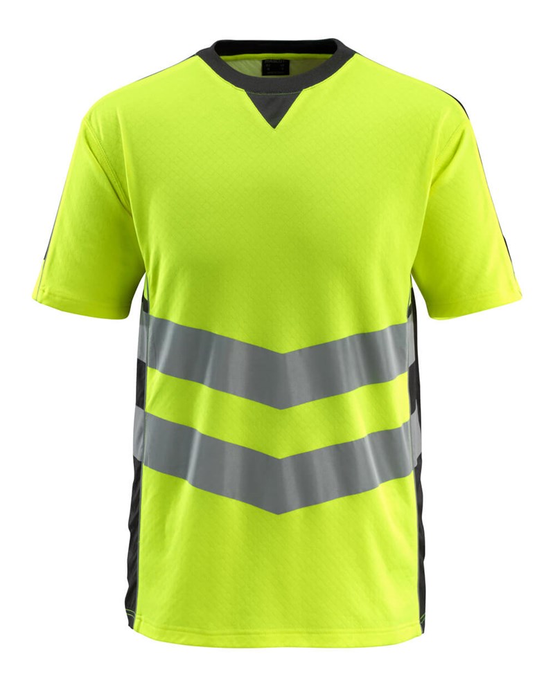 T-shirt - hi-vis geel/zwart