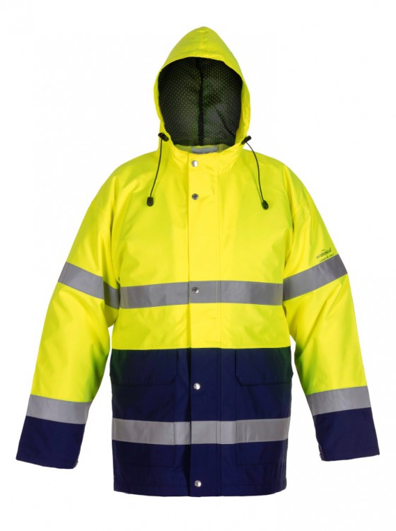 Hydrowear SNS parka Unna - Fluor Geel - Marine 