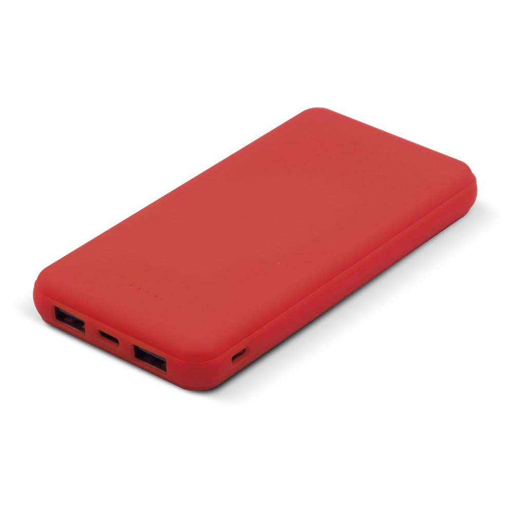 Elite Rubberized Powerbank 8000mAh - Rood