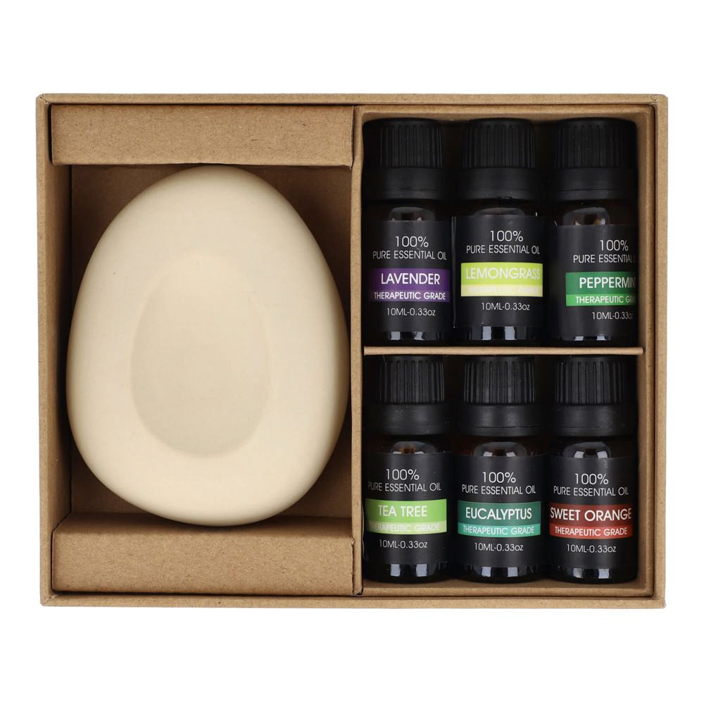 InsideOut Aroma Pebble Giftset met 6 flesjes essential oil 