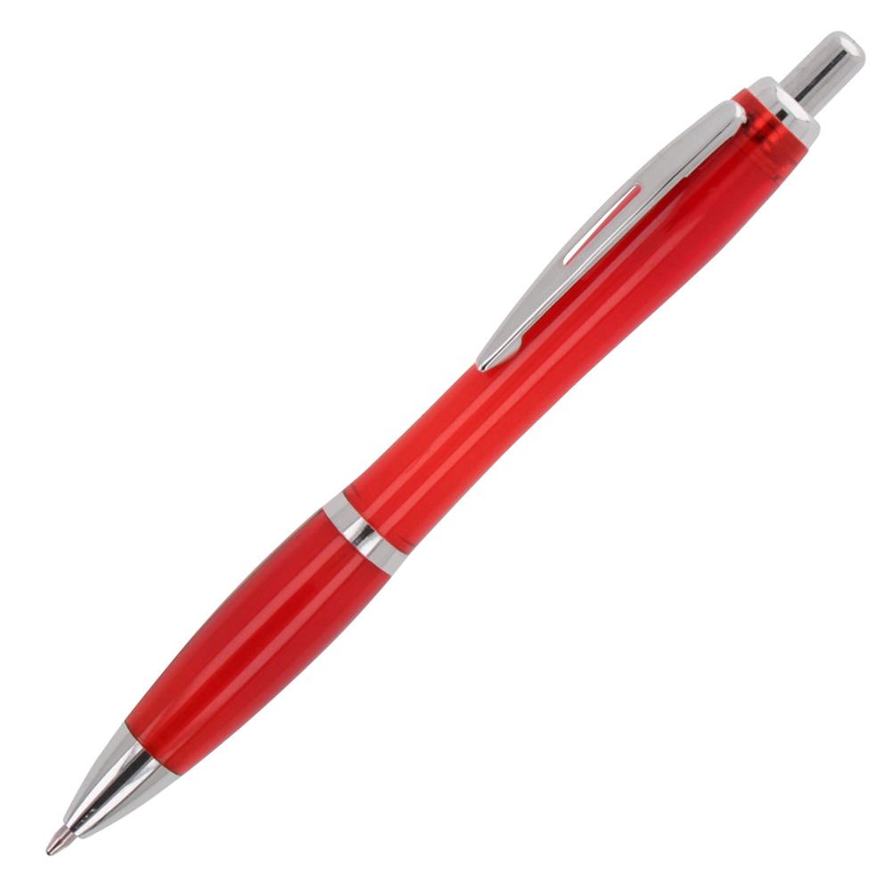 Balpen Hawaii transparant Ocean Bound Plastic - Transparant / Rood