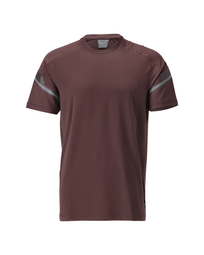 T-shirt, met korte mouwen - Bordeaux