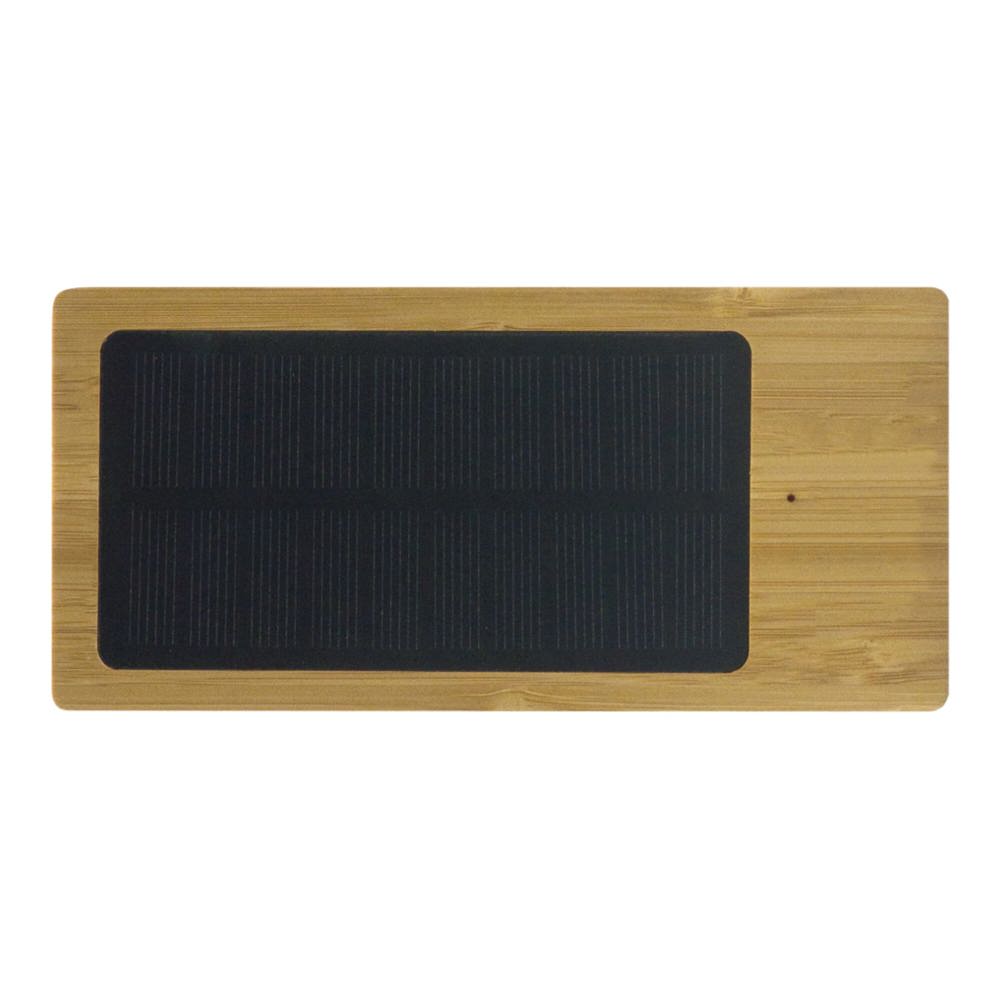 Powerbank Bamboe met Zonne Energie 8000mAh