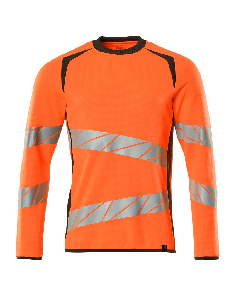 Sweatshirt - hi-vis oranje/donkerantraciet