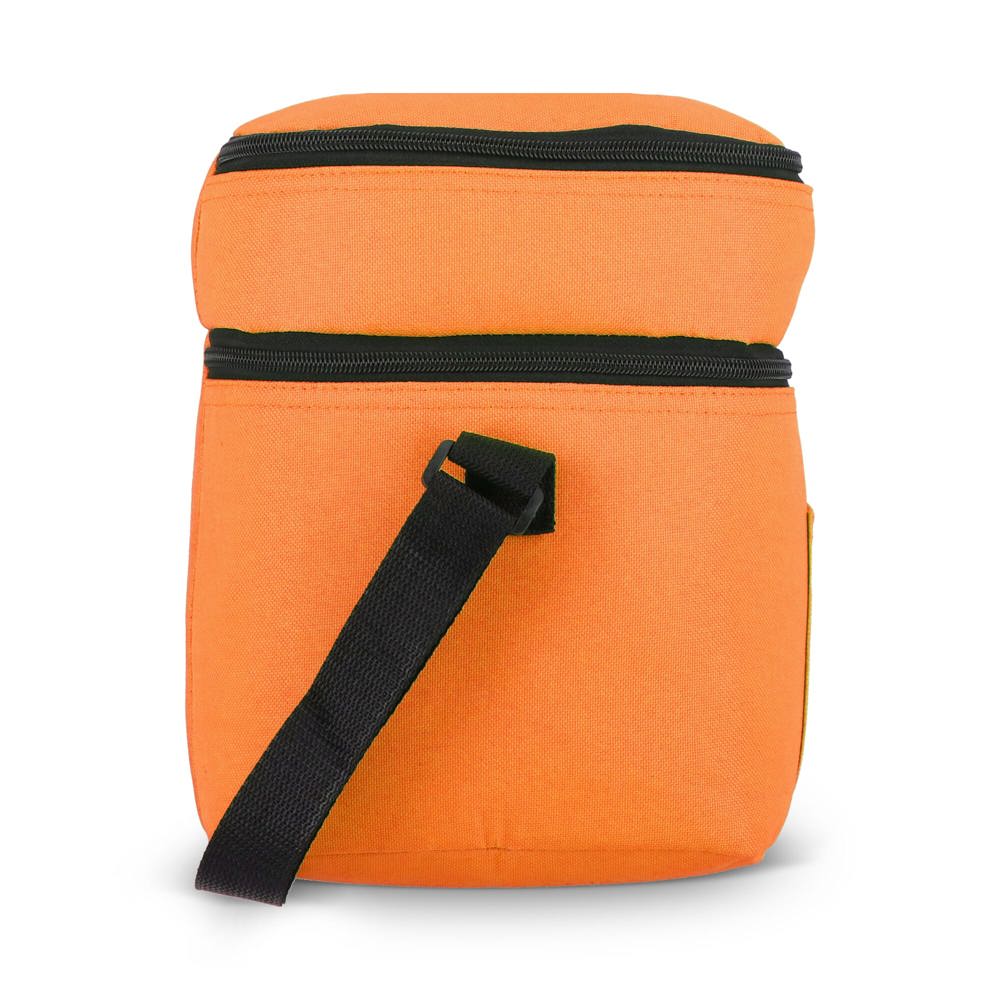R-PET 600D koeltas met dubbele compartimenten, 30 x 20 x 24 cm, 12L
