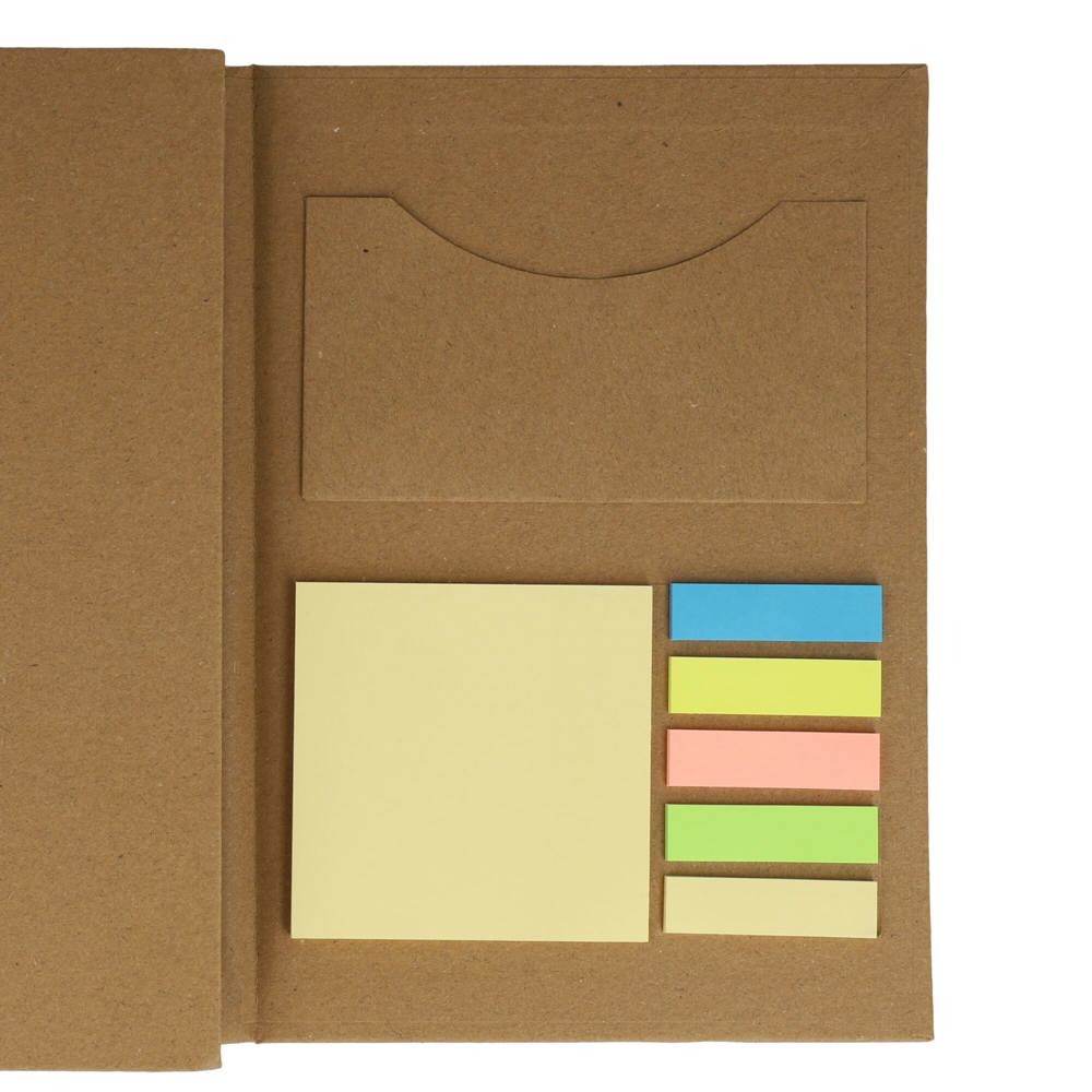 Drievoudige stationaire set van gerecycled papier