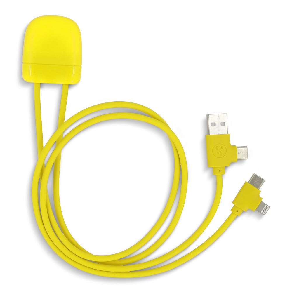 Xoopar Ice-C Charging cable - Geel