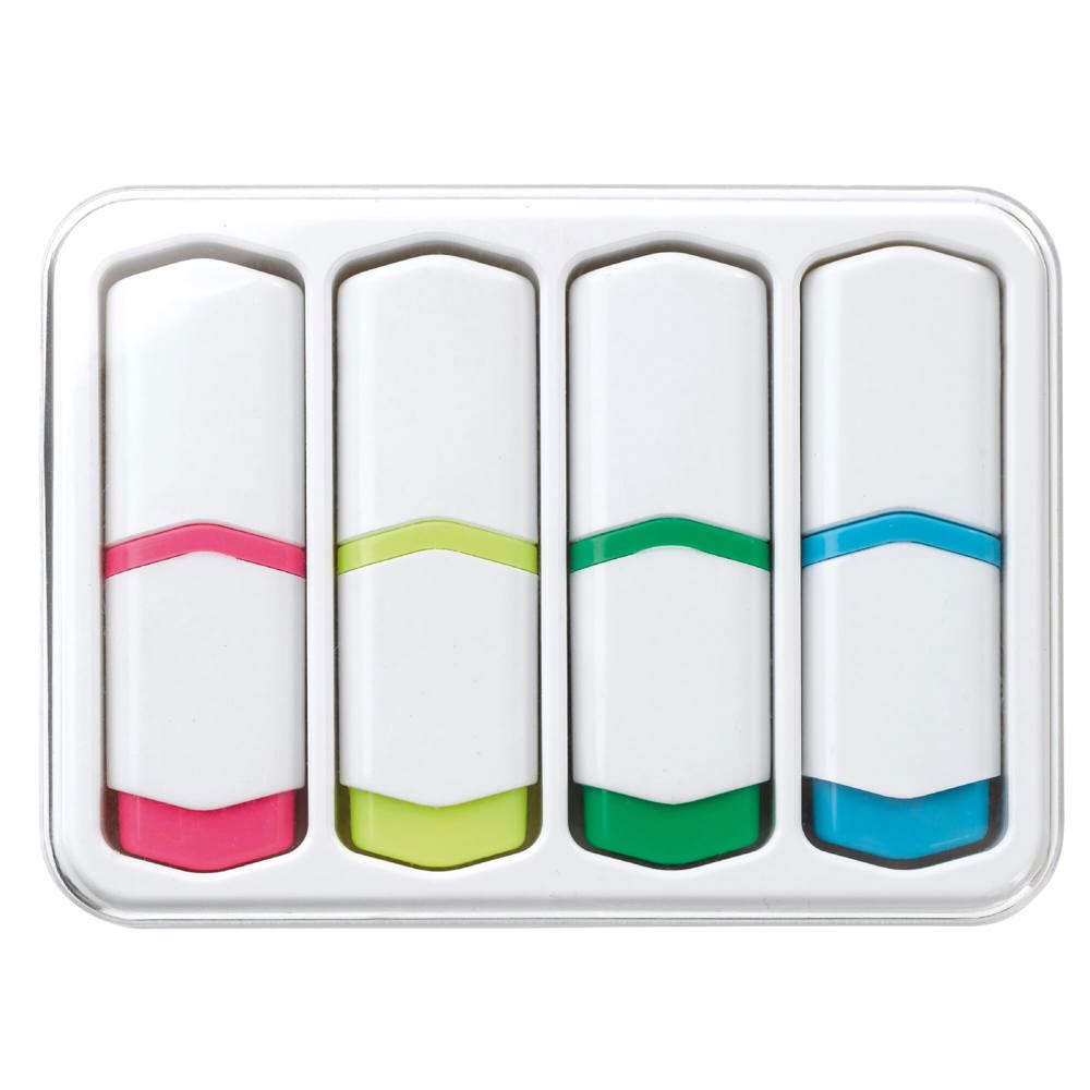 Mini tekstmarkers set van 4
