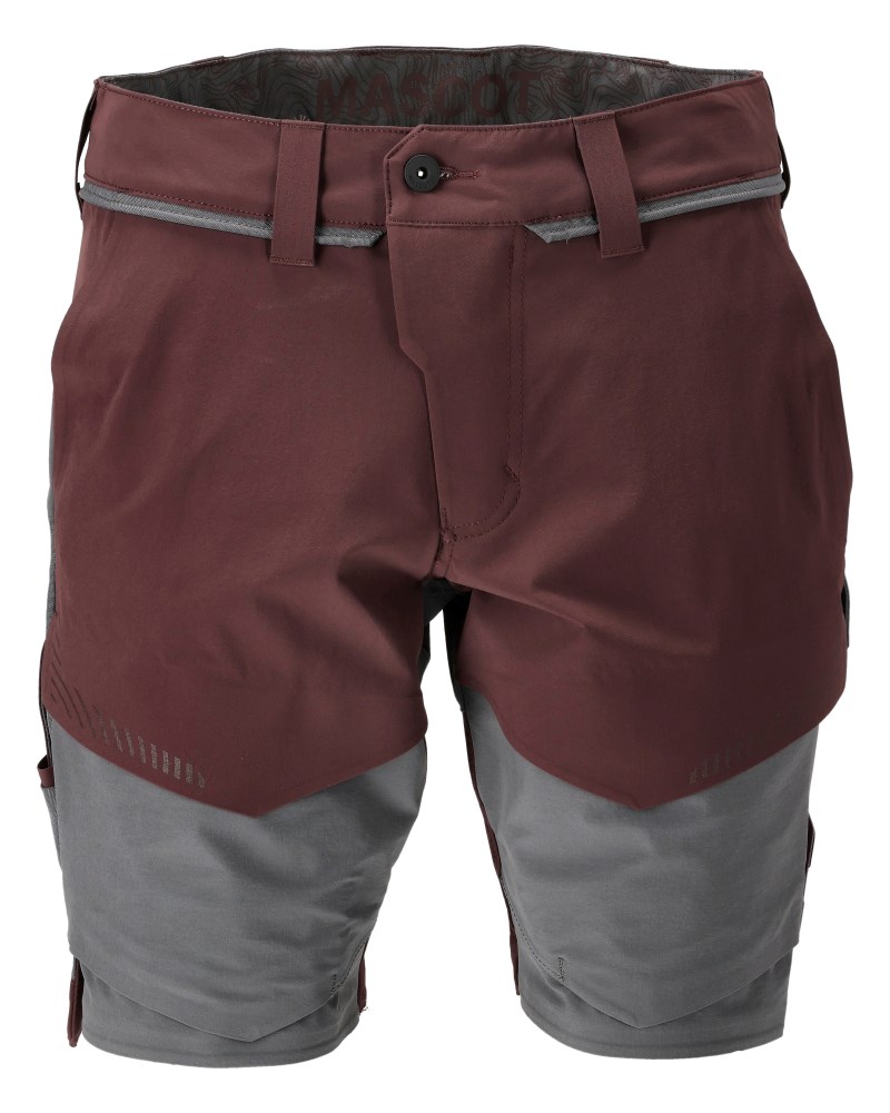 Shorts - bordeaux/steengrijs