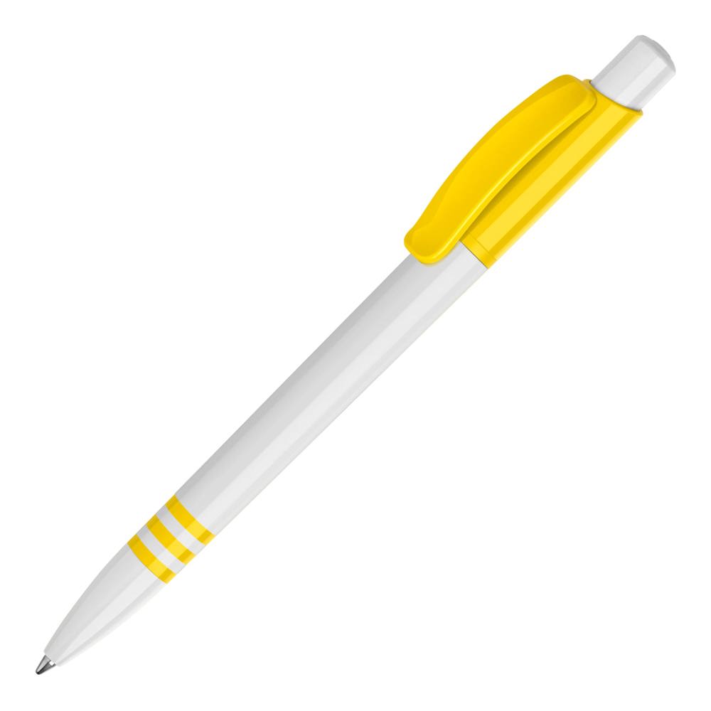 Balpen Tropic hardcolour - Wit / Geel