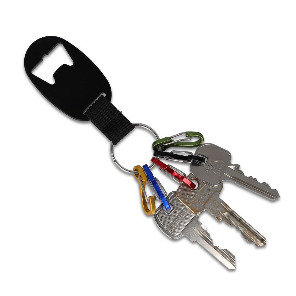 Flesopener sleutelhanger - Zwart