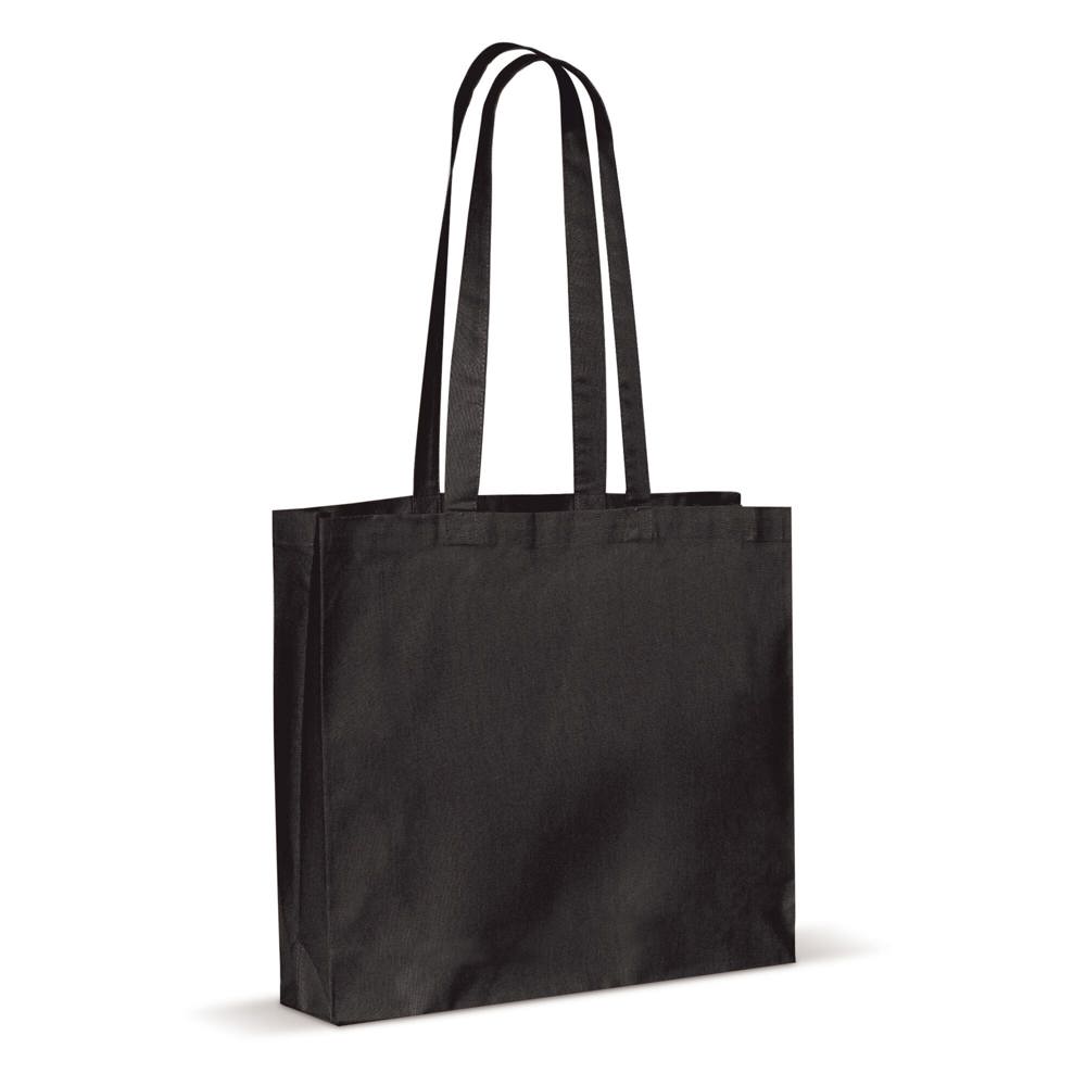 Schoudertas katoen OEKO-TEX® 140g/m² 40x10x35cm - Zwart
