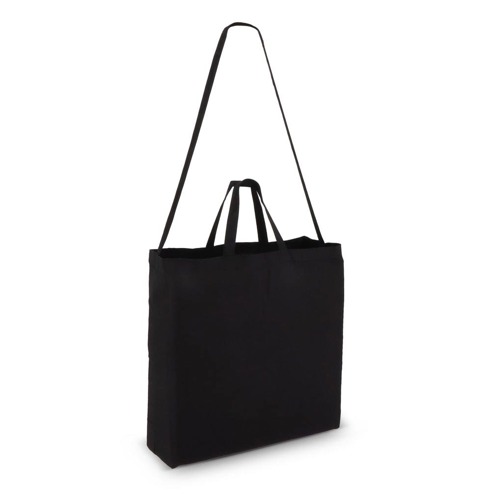 Katoen Tote OEKO-TEX® 40 x 13 x 44cm 220g/m² - Zwart