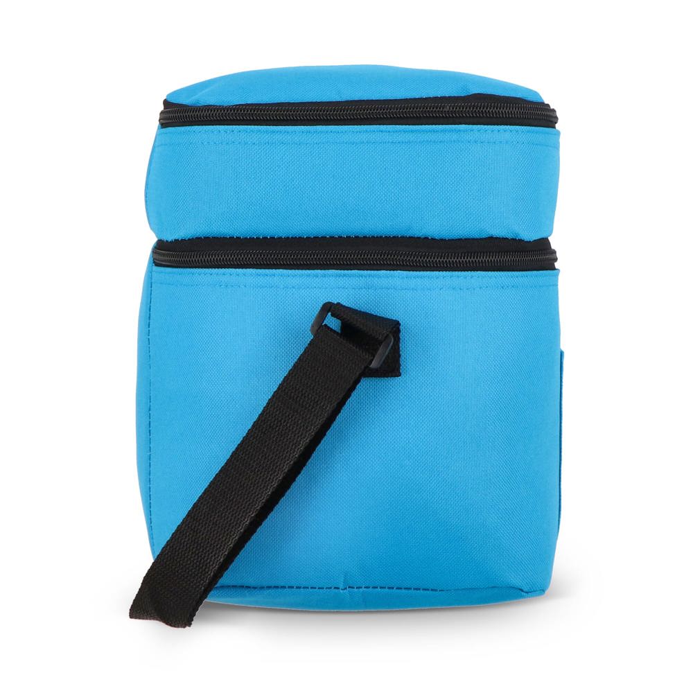R-PET 600D koeltas met dubbele compartimenten, 30 x 20 x 24 cm, 12L
