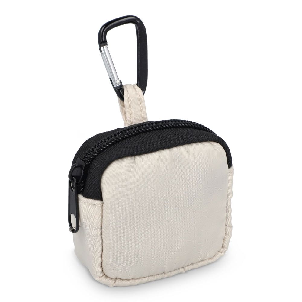 Nylon Earphones Pouch 6.5 x 6 cm - Beige