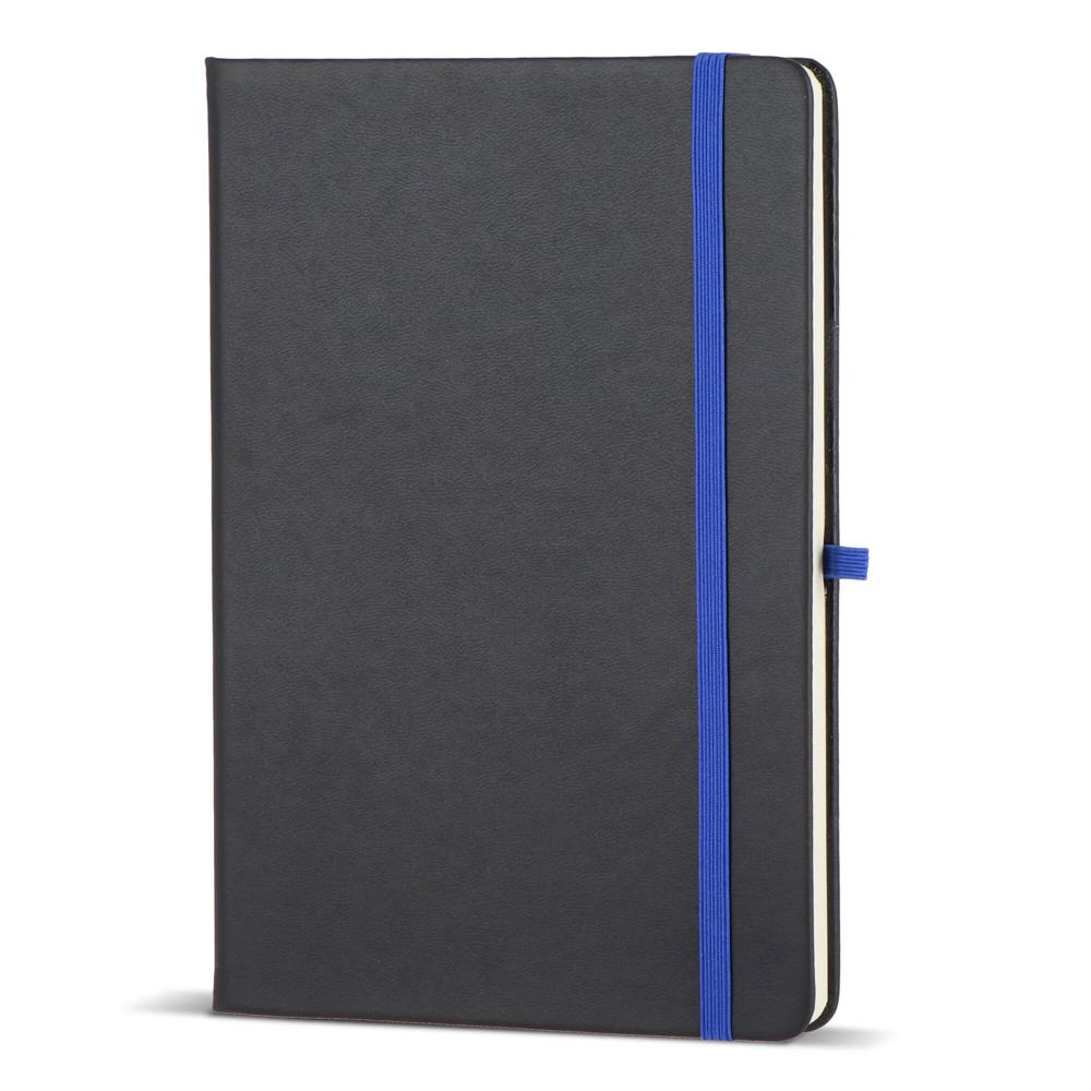 Notitieboek Iroko hardcover laser A5 - Zwart / Blauw