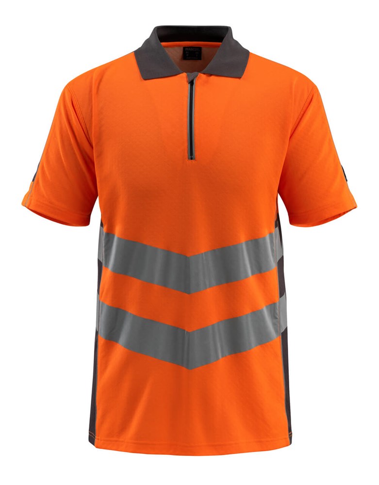 Poloshirt - hi-vis oranje/donkerantraciet