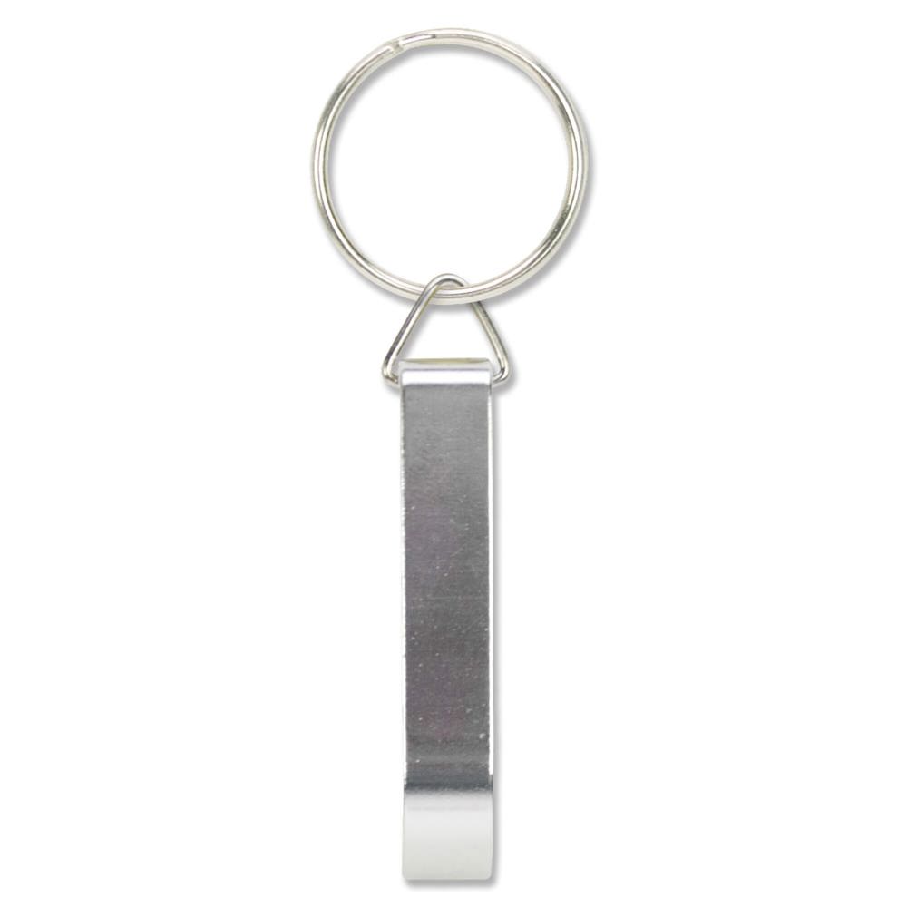 Sleutelhanger flesopener - Zilver