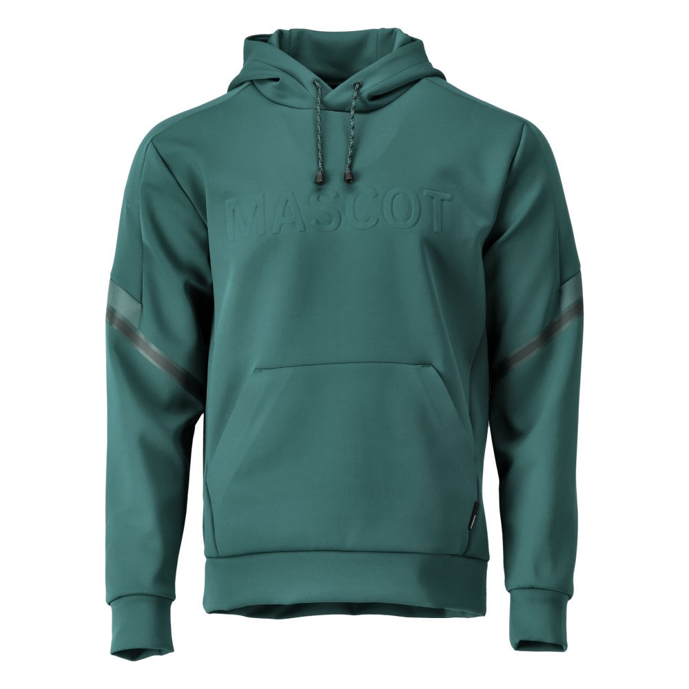Fleece capuchontrui - bosgroen
