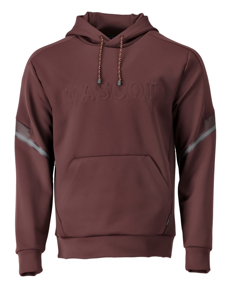 Fleece capuchontrui - Bordeaux