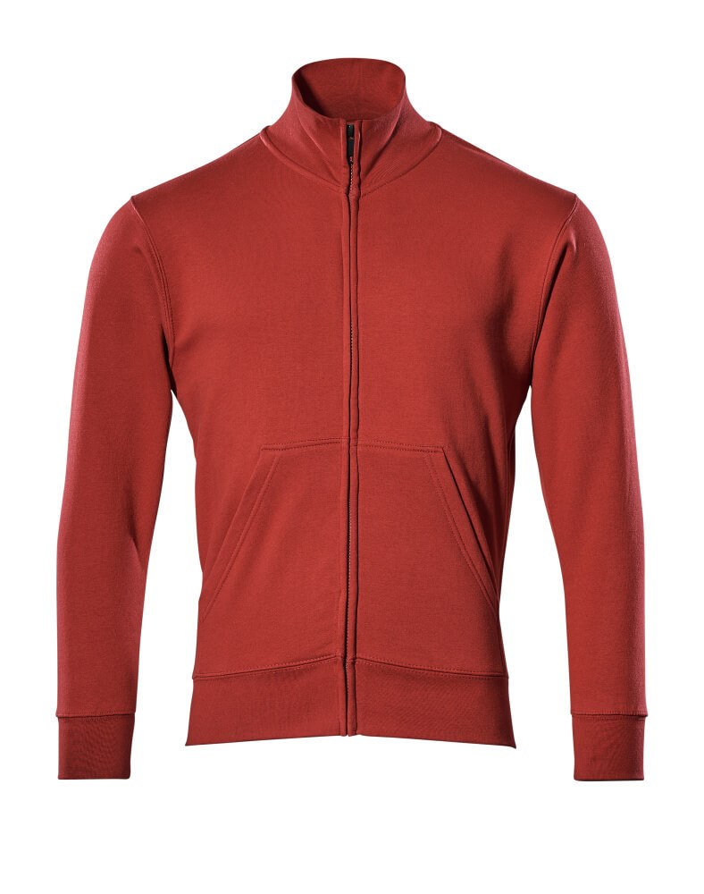 Sweatshirt met rits - Rood