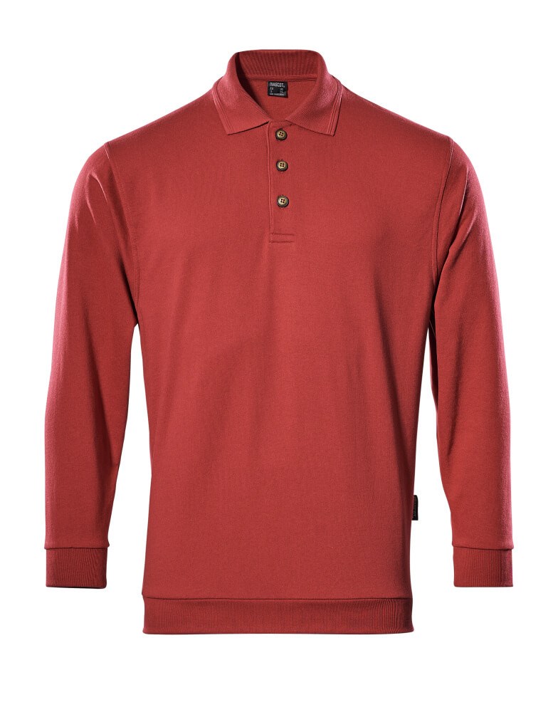 Polosweatshirt - Rood
