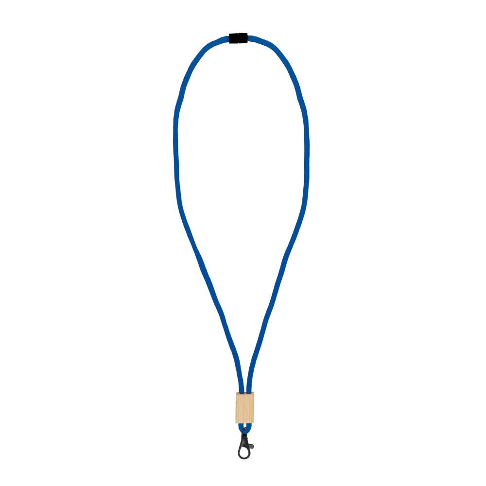 R-PET paracord lanyard - Blauw