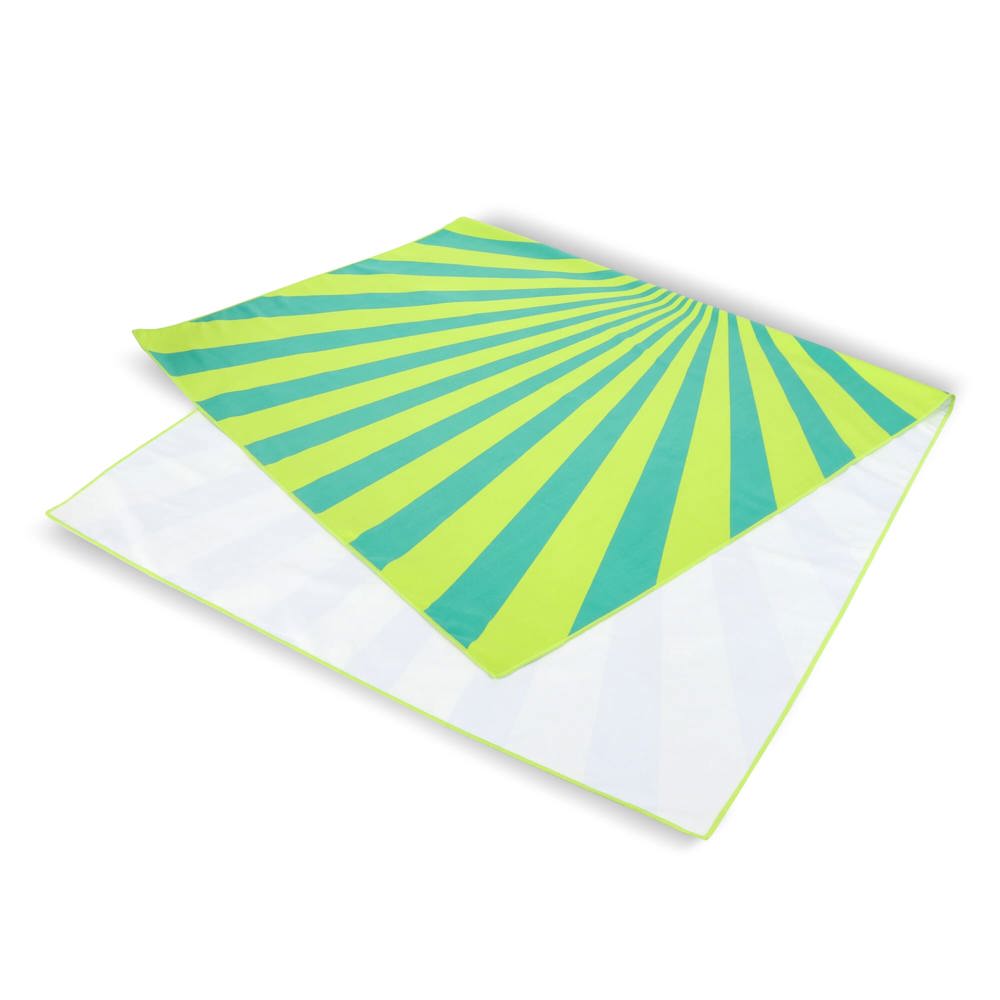 R-PET sneldrogende strandlaken 100x180cm met opbergzak (200g/m²) sublimatie