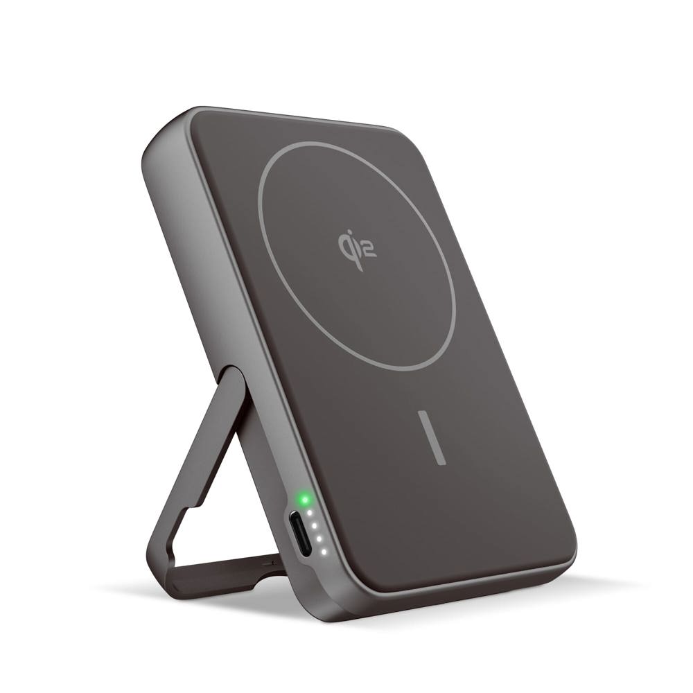 Fresh 'n Rebel Draadloze Powerbank 10000mAh Geschikt voor MagSafe - Donker Grijs