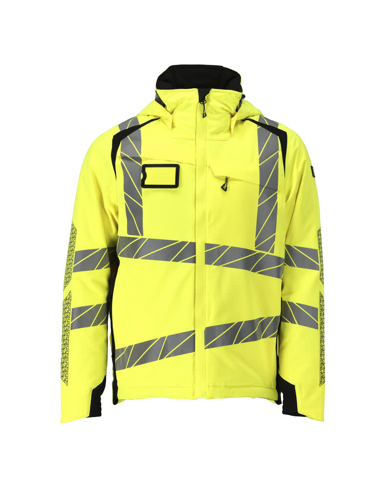Winterjas - hi-vis geel/zwart