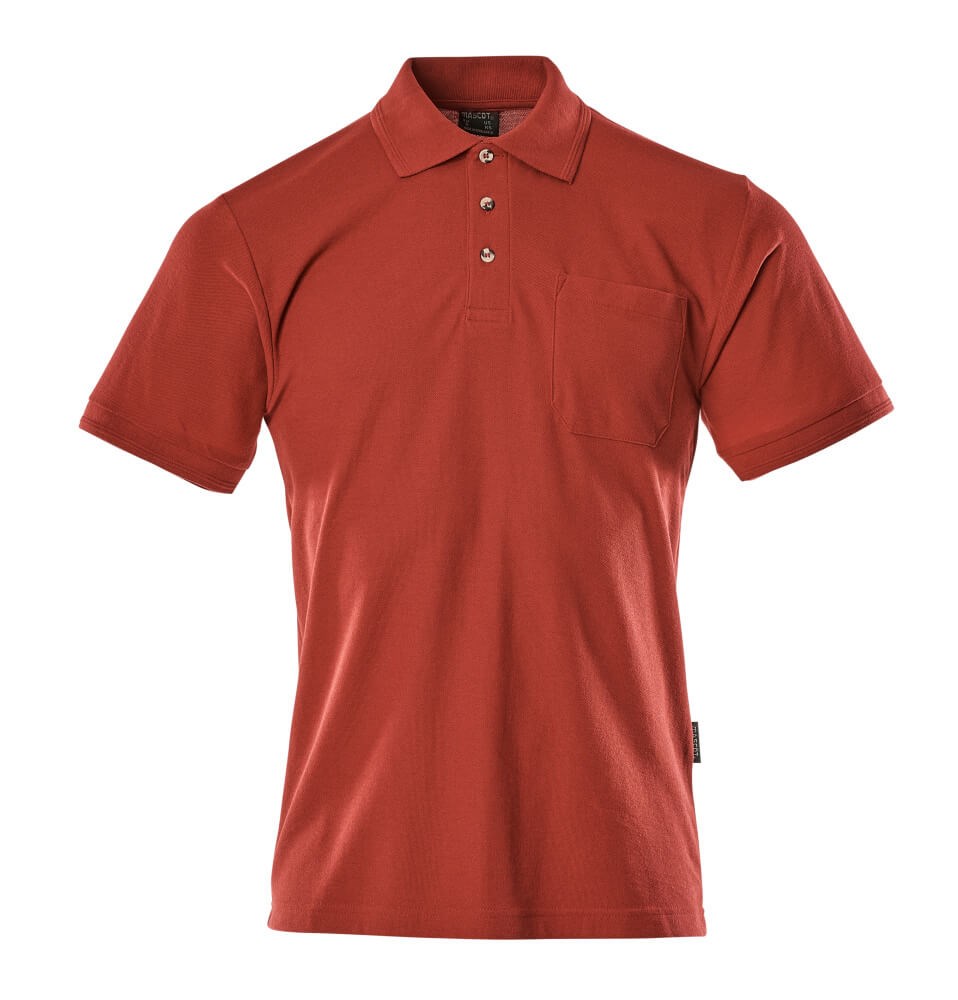 Poloshirt met borstzak - Rood