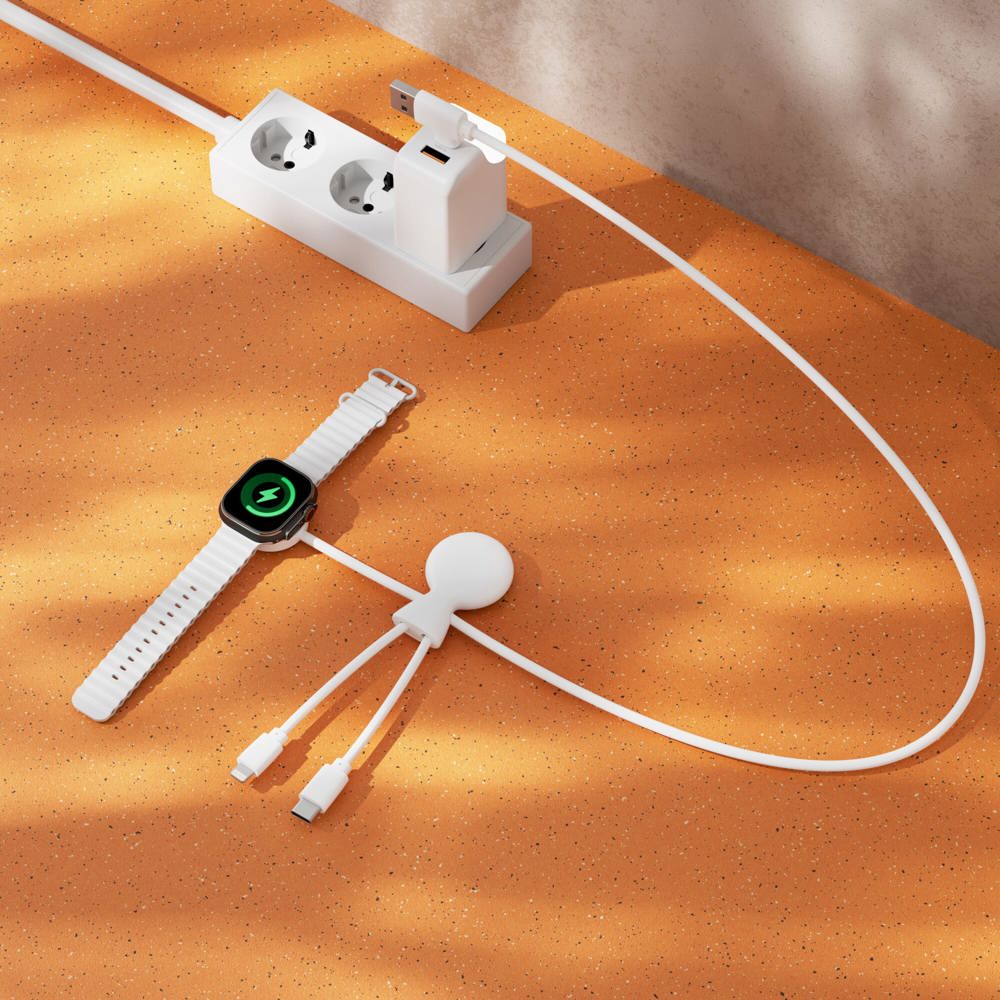 Xoopar Mr. Bio Long Multi Kabel voor Apple/Samsung Watch 1 Meter 